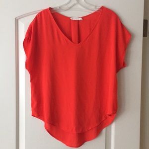 Nordstrom Lush | Blood Orange Blouse